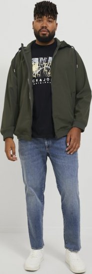 Jack & Jones BASIC Water-Resistant Softshell Jacket Green - Didelės vyriškos striukės - Didelės vyriškos striukės