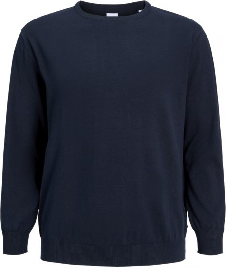 Jack & Jones BASIC Knitted Sweater Navy Blazer - Megztiniai ir džemperiai - Megztiniai ir Džemperiai - 2XL-14XL