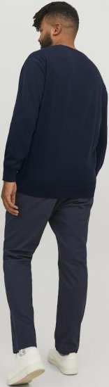 Jack & Jones BASIC Knitted Sweater Navy Blazer - Megztiniai ir džemperiai - Megztiniai ir Džemperiai - 2XL-14XL