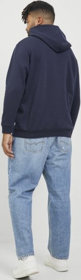 Jack & Jones BRADLEY Hoodie Navy Blazer - Megztiniai ir džemperiai - Megztiniai ir Džemperiai - 2XL-14XL