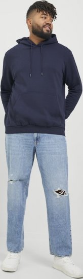 Jack & Jones BRADLEY Hoodie Navy Blazer - Megztiniai ir džemperiai - Megztiniai ir Džemperiai - 2XL-14XL