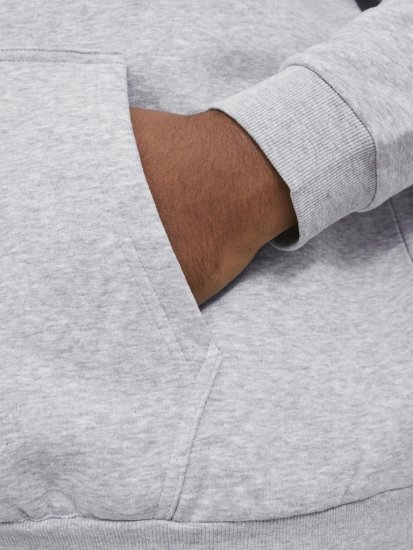 Jack & Jones BRADLEY Hoodie Light Grey Melange - Megztiniai ir džemperiai - Megztiniai ir Džemperiai - 2XL-14XL