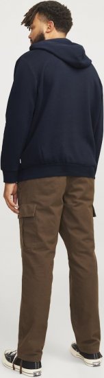 Jack & Jones CORP LOGO PLAY 5 Print Hoodie Navy Blazer - Megztiniai ir džemperiai - Megztiniai ir Džemperiai - 2XL-14XL