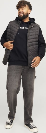 Jack & Jones CORP LOGO PLAY 5 Print Hoodie Black - Megztiniai ir džemperiai - Megztiniai ir Džemperiai - 2XL-14XL