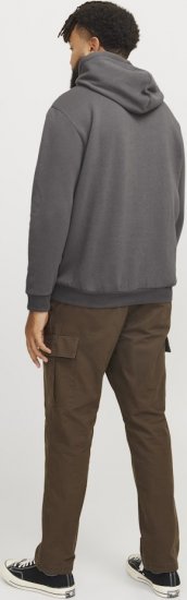 Jack & Jones BRADLEY Hoodie Grey - Megztiniai ir džemperiai - Megztiniai ir Džemperiai - 2XL-14XL