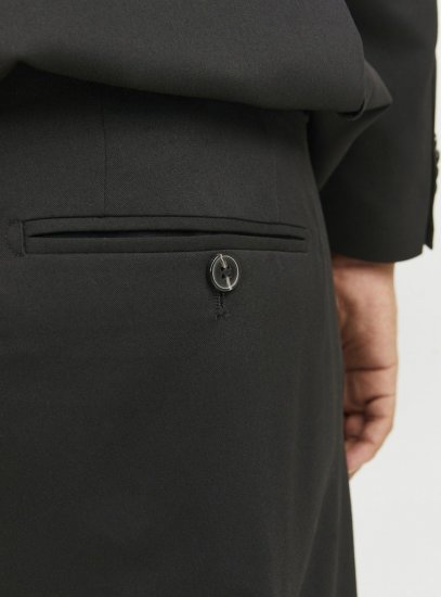 Jack & Jones FRANCO Suit Pants Black - Kostiumai ir švarkai - Didelio dydžio kostiumai ir švarkai