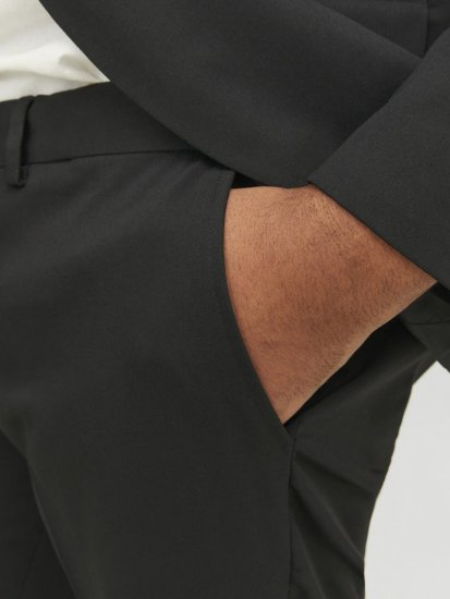 Jack & Jones FRANCO Suit Pants Black - Kostiumai ir švarkai - Didelio dydžio kostiumai ir švarkai