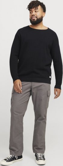 Jack & Jones HILL Knitted Sweater Black - Megztiniai ir džemperiai - Megztiniai ir Džemperiai - 2XL-14XL