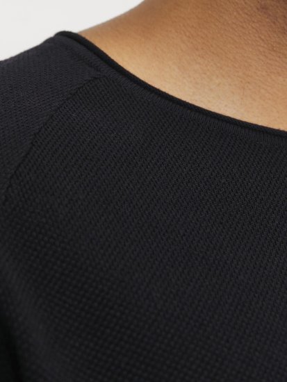 Jack & Jones HILL Knitted Sweater Black - Megztiniai ir džemperiai - Megztiniai ir Džemperiai - 2XL-14XL