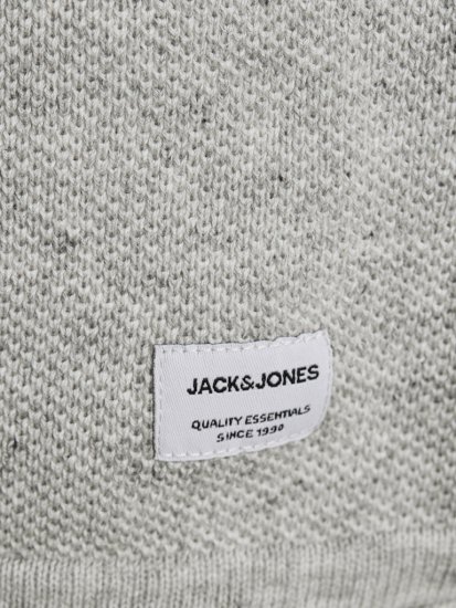 Jack & Jones HILL Knitted Sweater Light Grey Melange - Megztiniai ir džemperiai - Megztiniai ir Džemperiai - 2XL-14XL