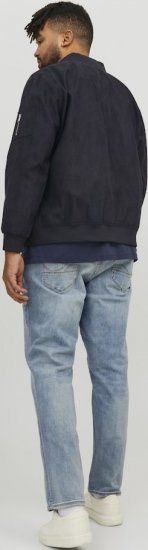 Jack & Jones ROCKY Faux Suede Bomber Jacket Jet Black - Didelės vyriškos striukės - Didelės vyriškos striukės