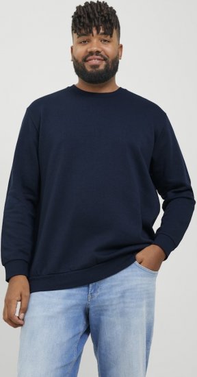 Jack & Jones BRADLEY Sweatshirt Navy Blazer - Megztiniai ir džemperiai - Megztiniai ir Džemperiai - 2XL-14XL