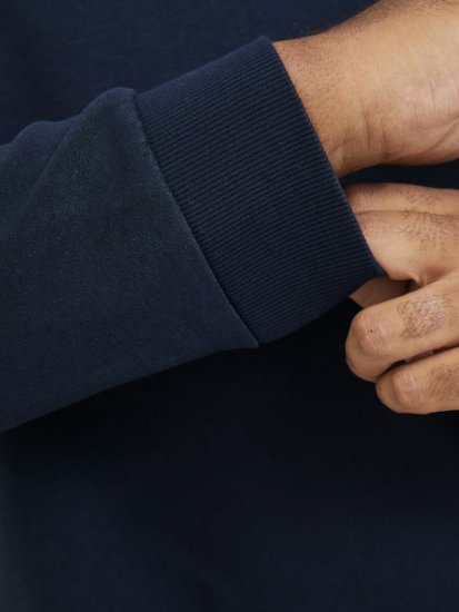 Jack & Jones BRADLEY Sweatshirt Navy Blazer - Megztiniai ir džemperiai - Megztiniai ir Džemperiai - 2XL-14XL