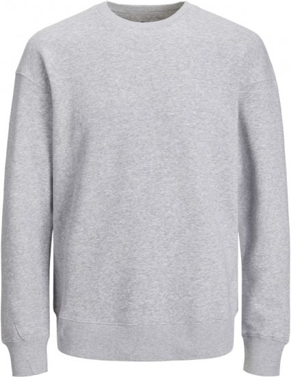 Jack & Jones BRADLEY Sweatshirt Light Grey Melange - Megztiniai ir džemperiai - Megztiniai ir Džemperiai - 2XL-14XL