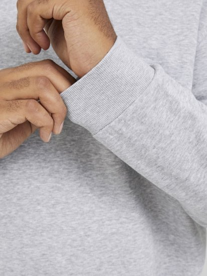 Jack & Jones BRADLEY Sweatshirt Light Grey Melange - Megztiniai ir džemperiai - Megztiniai ir Džemperiai - 2XL-14XL