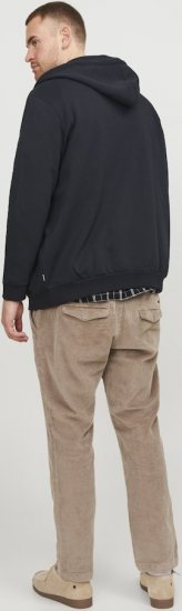 Jack & Jones BRADLEY Zip Hoodi Black - Megztiniai ir džemperiai - Megztiniai ir Džemperiai - 2XL-14XL