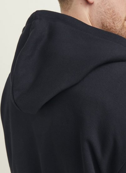 Jack & Jones BRADLEY Zip Hoodi Black - Megztiniai ir džemperiai - Megztiniai ir Džemperiai - 2XL-14XL