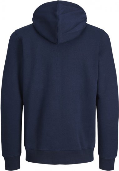 Jack & Jones BRADLEY Zip Hoodie Navy Blazer - Megztiniai ir džemperiai - Megztiniai ir Džemperiai - 2XL-14XL