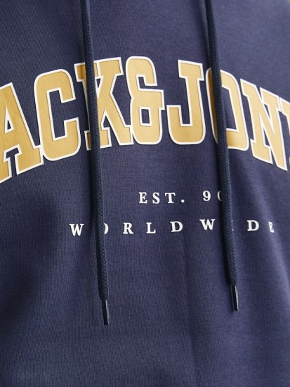 Jack & Jones CALEB Hoodie Navy Blazer - Megztiniai ir džemperiai - Megztiniai ir Džemperiai - 2XL-14XL