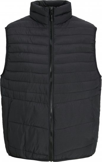 Jack & Jones STATE Vest Black - Didelės vyriškos striukės - Didelės vyriškos striukės