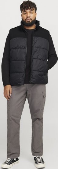 Jack & Jones MOON Bodywarmer Black - Didelės vyriškos striukės - Didelės vyriškos striukės