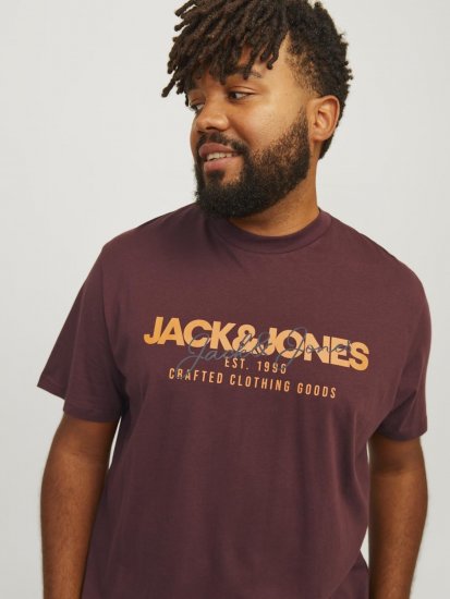 Jack & Jones JJALVIS Vineyard Wine - Marškinėliai - Marškinėliai - 2XL-14XL