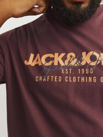 Jack & Jones JJALVIS Vineyard Wine - Marškinėliai - Marškinėliai - 2XL-14XL