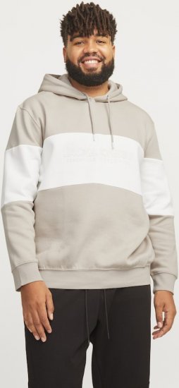 Jack & Jones LEGACY 2 Color Hoodie Beige - Megztiniai ir džemperiai - Megztiniai ir Džemperiai - 2XL-14XL
