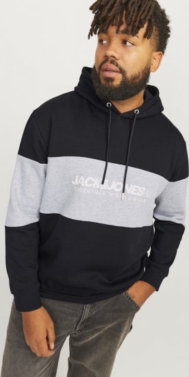 Jack & Jones LEGACY 2 Color Hoodie Black - Megztiniai ir džemperiai - Megztiniai ir Džemperiai - 2XL-14XL