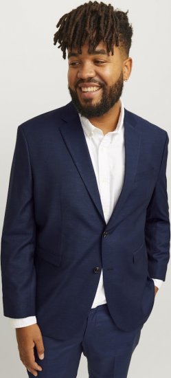 Jack & Jones SOLARIS Blazer Dark Navy - Kostiumai ir švarkai - Didelio dydžio kostiumai ir švarkai