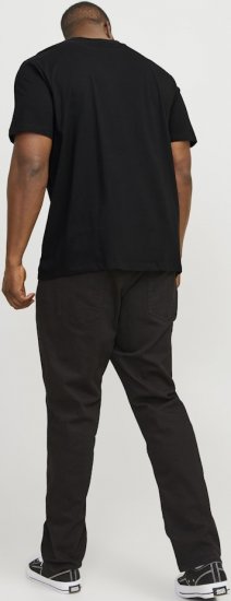 Jack & Jones JJEBRADLEY T-Shirt Black - Marškinėliai - Marškinėliai - 2XL-14XL