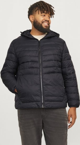 Jack & Jones SPRINT Quilted Hooded Jacket Black - Didelės vyriškos striukės - Didelės vyriškos striukės