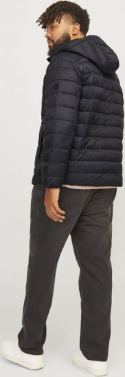 Jack & Jones SPRINT Quilted Hooded Jacket Black - Didelės vyriškos striukės - Didelės vyriškos striukės