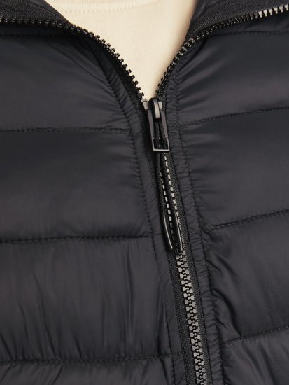 Jack & Jones SPRINT Quilted Hooded Jacket Black - Didelės vyriškos striukės - Didelės vyriškos striukės