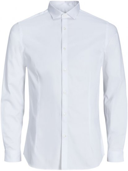 Jack & Jones ARMA LS Shirt White - Marškiniai - Marškiniai - 2XL-8XL