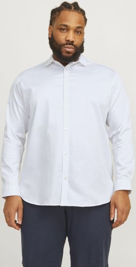 Jack & Jones ARMA LS Shirt White - Marškiniai - Marškiniai - 2XL-8XL