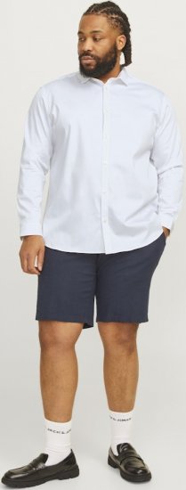 Jack & Jones ARMA LS Shirt White - Marškiniai - Marškiniai - 2XL-8XL