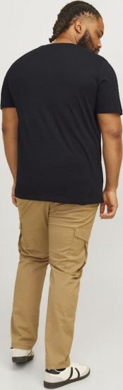 Jack & Jones CORP Logo Play 5 T-Shirt Black - Marškinėliai - Marškinėliai - 2XL-14XL