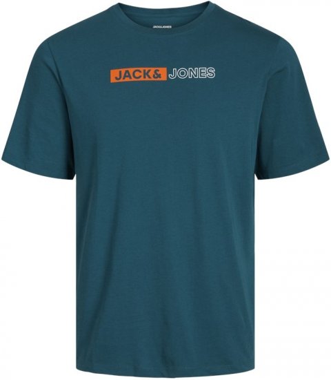 Jack & Jones CORP Logo Play 5 T-Shirt Deep Teal - Marškinėliai - Marškinėliai - 2XL-14XL