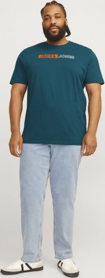 Jack & Jones CORP Logo Play 5 T-Shirt Deep Teal - Marškinėliai - Marškinėliai - 2XL-14XL