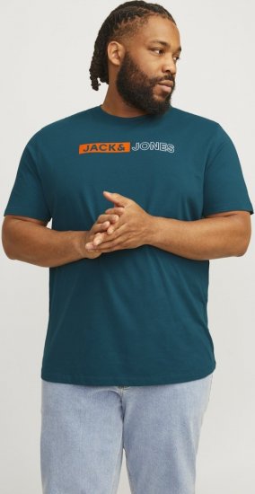 Jack & Jones CORP Logo Play 5 T-Shirt Deep Teal - Marškinėliai - Marškinėliai - 2XL-14XL