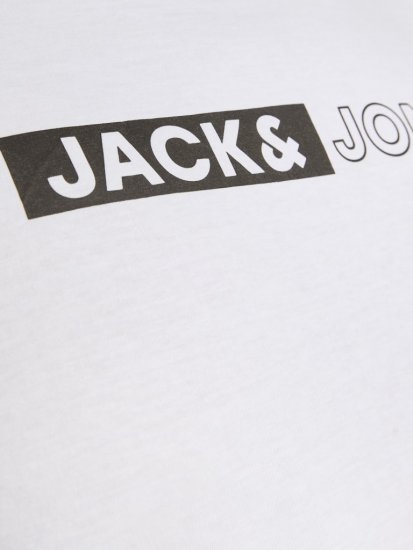 Jack & Jones CORP Logo Play 5 T-Shirt White - Marškinėliai - Marškinėliai - 2XL-14XL