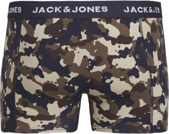 Jack & Jones JACCAMOFLAGE Trunks 3-Pack Navy Blazer - Apatinis trikotažas ir plaukimo apranga - Apatinis trikotažas - 2XL-8XL