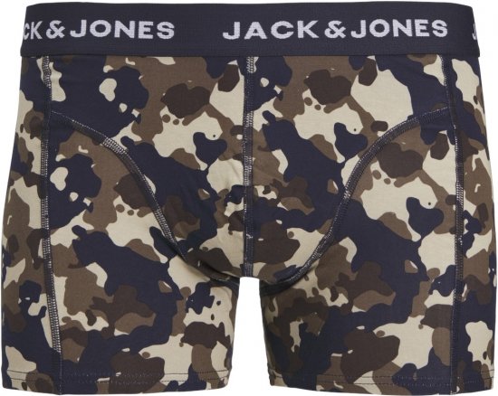 Jack & Jones JACCAMOFLAGE Trunks 3-Pack Navy Blazer - Apatinis trikotažas ir plaukimo apranga - Apatinis trikotažas - 2XL-8XL