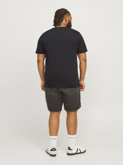 Jack & Jones JJSKULL ROCK T-Shirt Black - Marškinėliai - Marškinėliai - 2XL-14XL