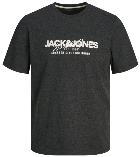 Jack & Jones JJALVIS T-Shirt Black - Marškinėliai - Marškinėliai - 2XL-14XL