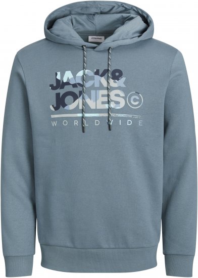 Jack & Jones JJLUKE Hoodie Goblin Blue - Megztiniai ir džemperiai - Megztiniai ir Džemperiai - 2XL-14XL