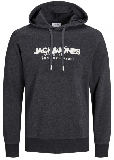 Jack & Jones JJALVIS Hoodie Black - Megztiniai ir Džemperiai - Megztiniai ir Džemperiai - 2XL-14XL