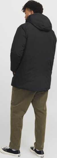 Jack & Jones PAYNE Windproof Parka Black - Didelės vyriškos striukės - Didelės vyriškos striukės