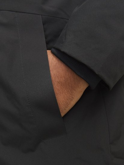 Jack & Jones PAYNE Windproof Parka Black - Didelės vyriškos striukės - Didelės vyriškos striukės